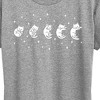 Women's - Instant Message - Cat Moon Phases Short Sleeve Graphic T-Shirt - 2 of 4
