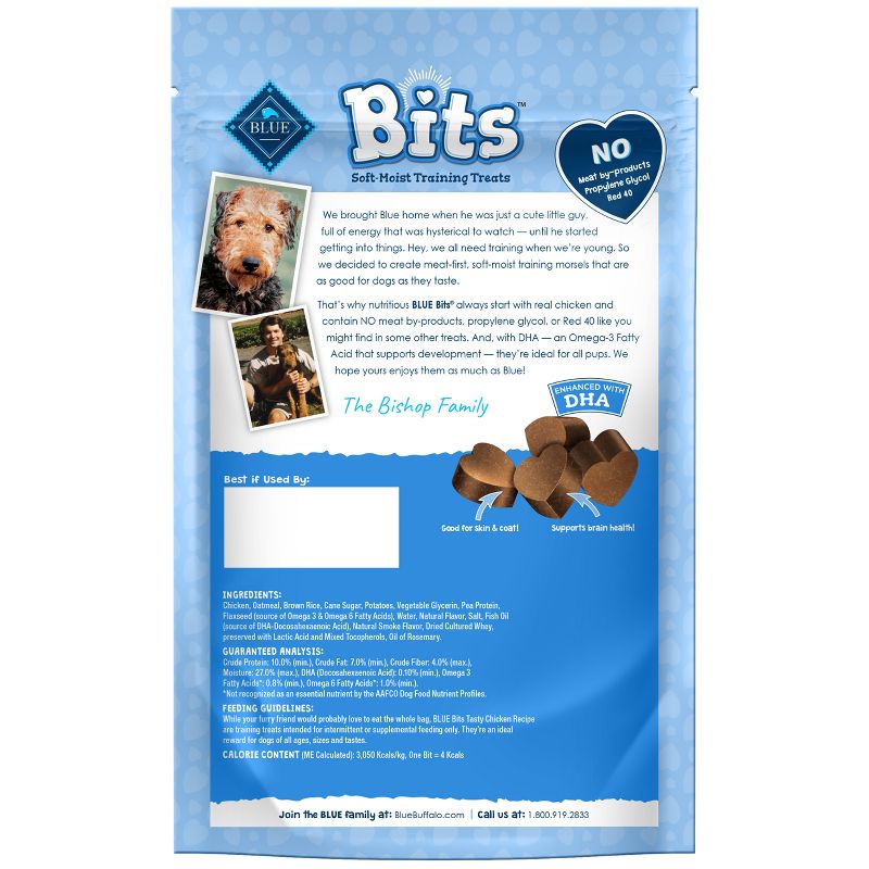 Blue Buffalo Blue Bits Natural Soft-Moist Training Dog Treats with Chicken Recipe, 3 of 6