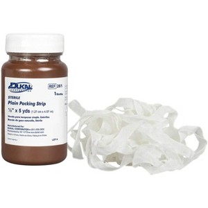 Dukal 261 Plain Wound Packing Strips 1/2 in. x 5 yd. Sterile (Each) - 1 of 4