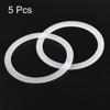 Unique Bargains Coffee Machine Replacement Parts Silicone Rings White 5 Pcs - 3 of 3