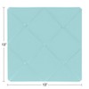 Sweet Jojo Designs Boy or Girl Gender Neutral Unisex Fabric Photo Memo Board Solid Turquoise - 3 of 3