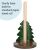 Elanze Designs Forest and Bear 12 inch Resin and Wood Paper Towel Holder - 4 of 4