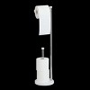 Home Mart Goods 28" Tall - Chrome White Stainless Steel Toilet Paper Holder and Reserve - 3 of 4