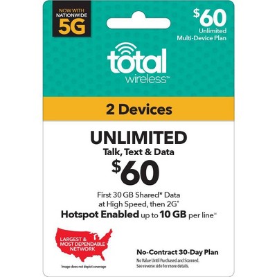 Total Wireless Unlimited Multi Device 30-Day Plan (Email Delivery)