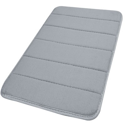 Piccocasa Absorbent Soft Long Washable Non-slip Memory Foam Bath Tub Mat  Floor Runner Rug Dark Grey 16 X 47 : Target