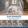 5x7 Brown Modern Abstract Area Rug, Washable Low Pile Stain-Resistant Carpet, Soft Contemporary Floor Mat for Living Room, Bedroom, Dining Room - 2 of 4