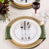 Smarty Had A Party 7.5" White with Gold Edge Rim Plastic Appetizer/Salad Plates (120 Plates) - image 4 of 4