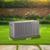 Decksplore 80 Gallon Deck Box Indoor/Outdoor Storage Box  Space-Saving All-Weather - 4 of 4