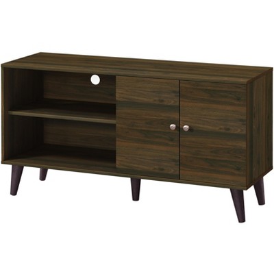 Vynxaria Amidon TV Stand for TVs up to 47.3" - Modern Walnut Entertainment Center