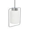 Storied Home Ezra - Metal and Frosted Glass Convertible Flush Mount/Pendant Ceiling Light - 4 of 4