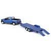Auto World 1/64 2019 Ford F-150 Blue Metallic with Blue Trailer CP7977 - 4 of 4