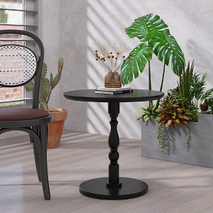 APRILSOUL23'' Accent Round Table, Round Side Table, Small Table for Small Spaces, Modern Accent Nightstand - 1 of 4