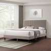 SEVOBAL Beds, Queen Size Upholstered Platform Bed with Channel Tufted Headboard for Modern Bedroom, Gray, 67.5"*31"*4.5" - 4 of 4