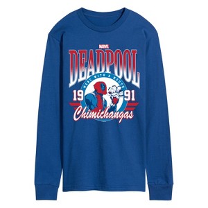Men's - Marvel - Athletic Deadpool Long Sleeve Graphic T-Shirt - 1 of 4