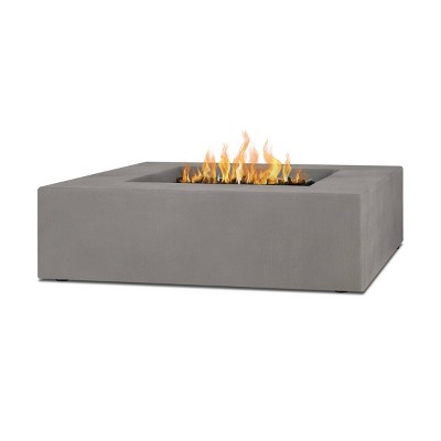 Caraga Low Square Natural Gas Fire Table Flint - Jensen Co.