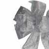 Northlight Glittered 6-Loop Christmas Bow Decoration - 9" x 14" - Silver - 3 of 3