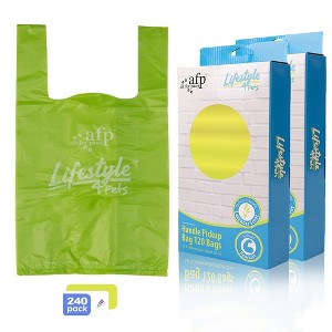 Allforpaws Pet Handle Pickup Bag, 120 Bags x 2 Packs - 1 of 4