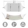 SONGMICS Hammock, Quilted Hammock with Curved Bamboo Spreaders, Pillow, 78.7 x 55.1 Inches - 4 of 4