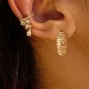 Cubic Zirconia Huggie Earrings 14k Gold Plated Tiny Earrings Small Huggie Hoop Earrings Simple Lightweight Hoops Gift for Women - 3 of 4