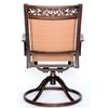 Aluminum Sling Swivel Rocker Chair - Tan - WELLFOR: Cast Aluminum, UV-Resistant, 2-Pack Patio Dining Chairs - 4 of 4