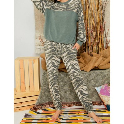 Women's Zebra Lounge Pants - ADORA