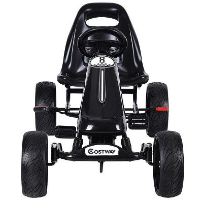 Costzon Red Black Products Go Kart 4 Wheel Kids Ride on Car Stealth Pedal Racer for sale online 