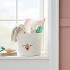 Medium Coiled Rope Round Basket Sleepy Bear - Cream - Cloud Island™ - image 2 of 4