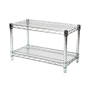 Shelving.com Chrome Wire Shelving with 2 Tier Shelves - - 1 of 3