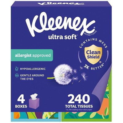 Kleenex Ultra Soft 3-Ply Facial Tissue