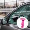 Unique Bargains Car Safety Hammer with Stand 5.91"x2.91"x0.98" Rose Red Black 1 Set - 3 of 4