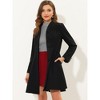 INSPIRE CHIC Women's Single Breasted Long Sleeve Mid-Long Winter Coat - 2 of 4
