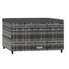 vidaXL Footstool Dark Gray 27.6 in.x21.7 in.x16.1 in. Microfiber Fabric - 2 of 4