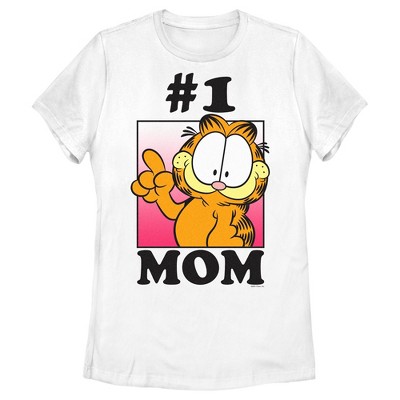 Women's Garfield Mother's Day #1 Mom  T-Shirt -  -