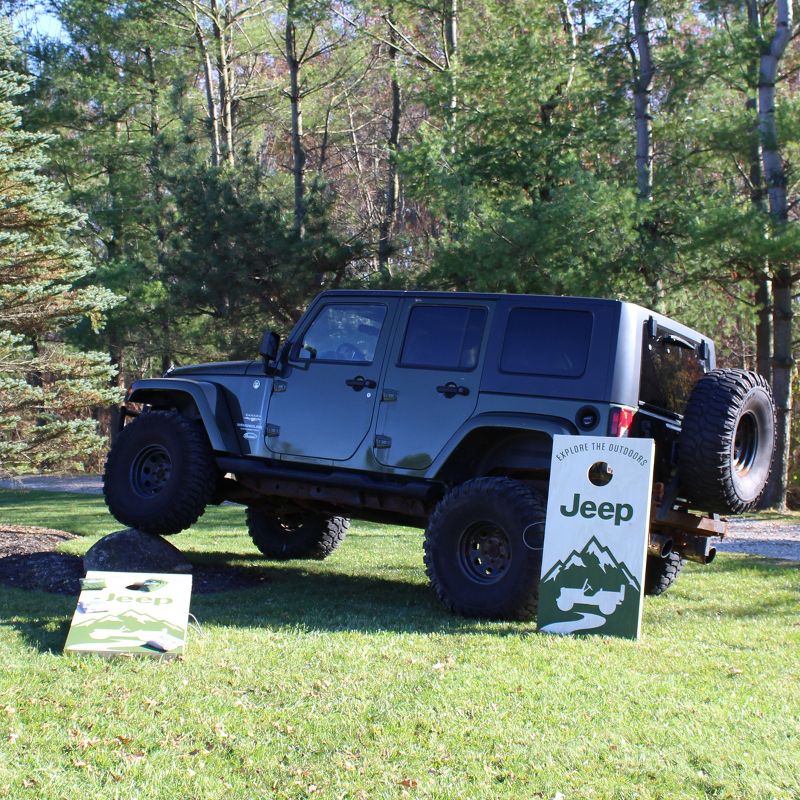 Jeep Mountain Cornhole Toss Game with 8 Bean Bags, 2 of 8