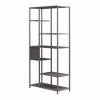 GDFStudio Axton 72.8" Modern Metal Bookcase Room Divider - 3 of 4