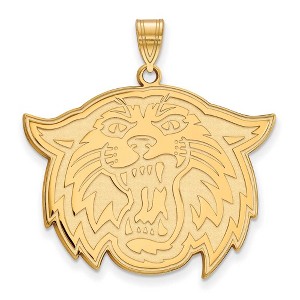 Black Bow Jewelry 10k Yellow Gold Villanova Wildcats NCAA Extra Large Pendant - 1 of 3