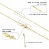 Yellow Gold Plated Sterling Silver 18-20" Inch Rolo Chain for Women or Men Ginger Lyne Collection - 3 of 4