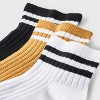 Women's Varsity Striped Ribbed 3pk Ankle Socks - Universal Thread™ 4-10 - 3 of 3