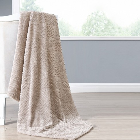 Faux fur luxury blanket hot sale