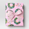 18’ Christmas Premium Ribbon Pink with Glitter - Wondershop™ - 2 of 3