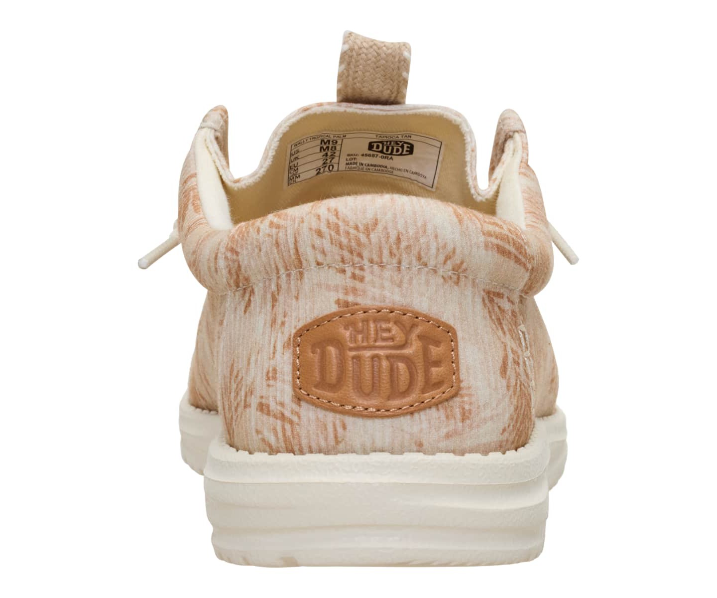 HEYDUDE Men Wally Tropical Palms, Tapioca Tan, M9, цвет: Рыжевато-коричневый — фото 6