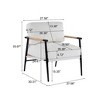 NicBex Polyester Fabric Accent Chair,Upholstered Living Room Chairs with Mid-Height Backrest,Modern Armchair,Accent Chairs for Living Room - 3 of 4
