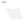 Unique Bargains Kitchen Reusable Non-Stick Heat Resistant Silicone Placemats Baking Mats Clear White 4 Pcs - 3 of 4