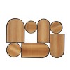 26" x 39" Bamboo Geometric Shapes Wall Decor with Slatted Wood Design Brown - The Novogratz: Indoor Abstract Art - 3 of 4