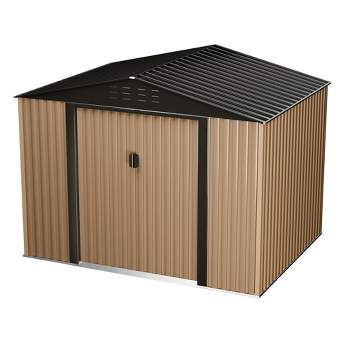Outdoor Storage Shed,Lockable Metal Storage Shed for Garden,Patio,Backyard