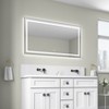 55 x 30 Inch LED Bathroom Mirror with Front and Backlight, Wall Mounted Vanity Mirror with Aluminum Frame, Anti-Fog,Memory,3 Colors, Stepless Dimmable - 2 of 4