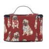 Signare USA Pug Dog Red Toiletry Vanity Bag - 3 of 4