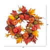 Nearly Natural 24” Autumn Pumpkin and Berries Artificial Fall Wreath - image 2 of 4