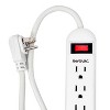 RAYOVAC® 6-Outlet Power Strip, 1.5-Ft. Cord in White - 3 of 4
