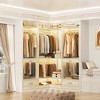Besiost Freestanding Corner Closet System with 2 Hanging Rods and Shoes Shelf - 3 of 4